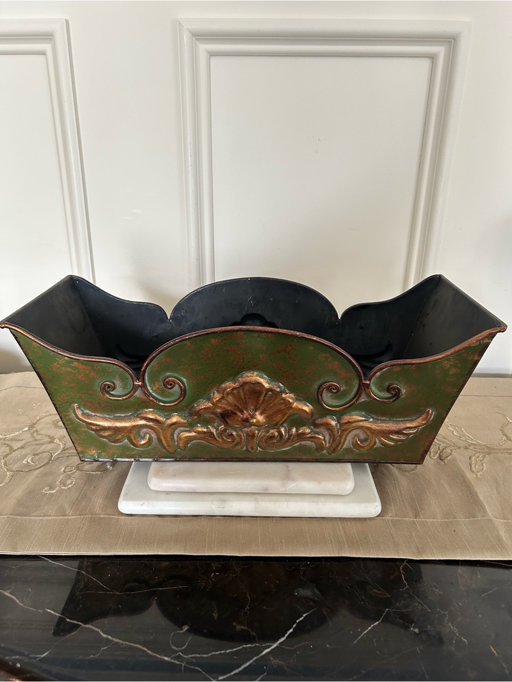Vintage metal tub